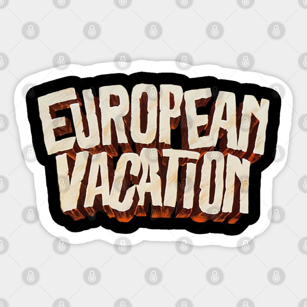 European Vacation Sticker by The Daily Ghost